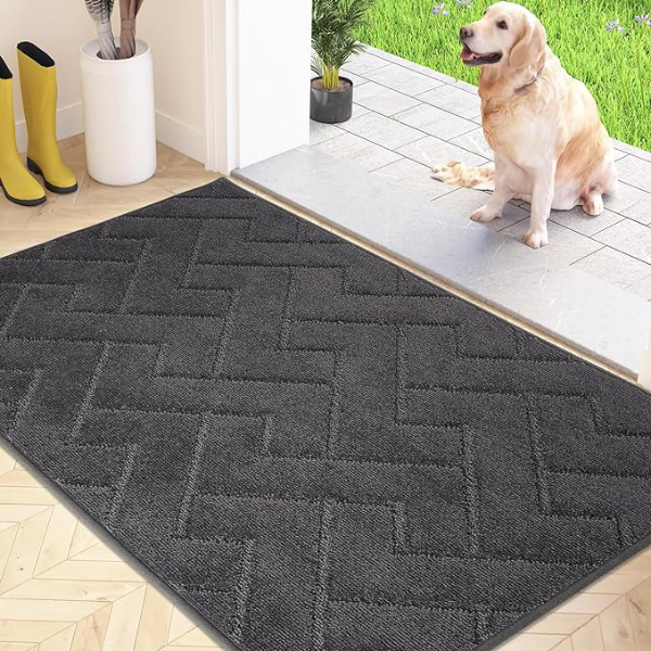 Dirt Trapper Doormat Non-Slip Machine Washable Entrance Rug