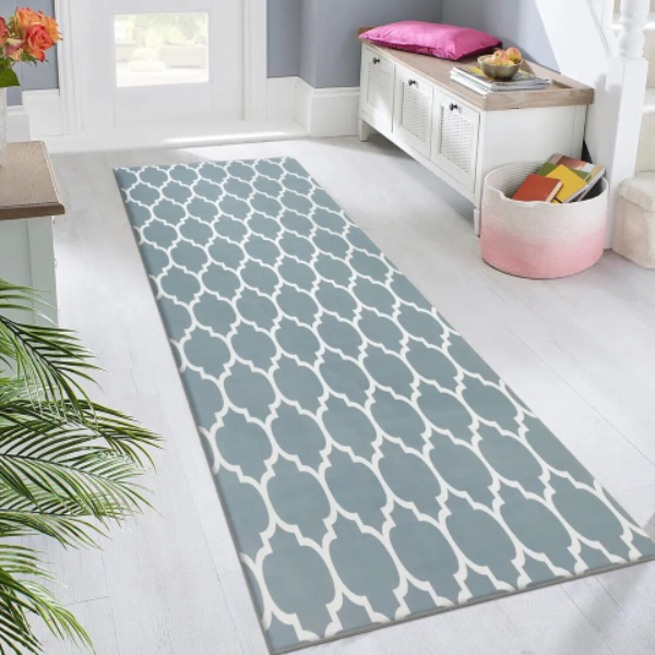 Non Slip Ava Crystal Hallway Runner Washable Rugs Kitchen Carpet Floor Mats