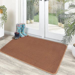 Super Absorbent Doormats Dirt Trapper Non Slip Machine Washable For Front Door Indoor, Outdoor